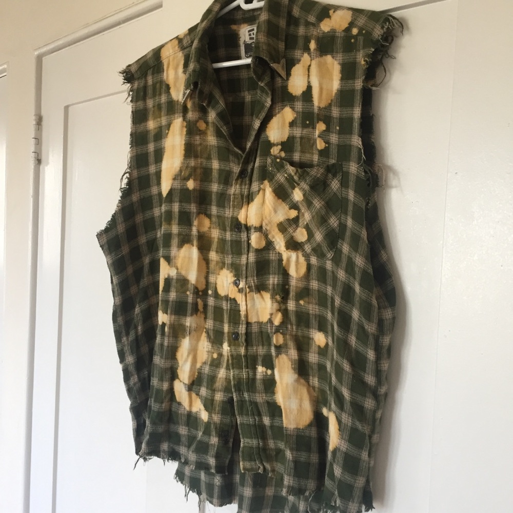 Green plaid tank top